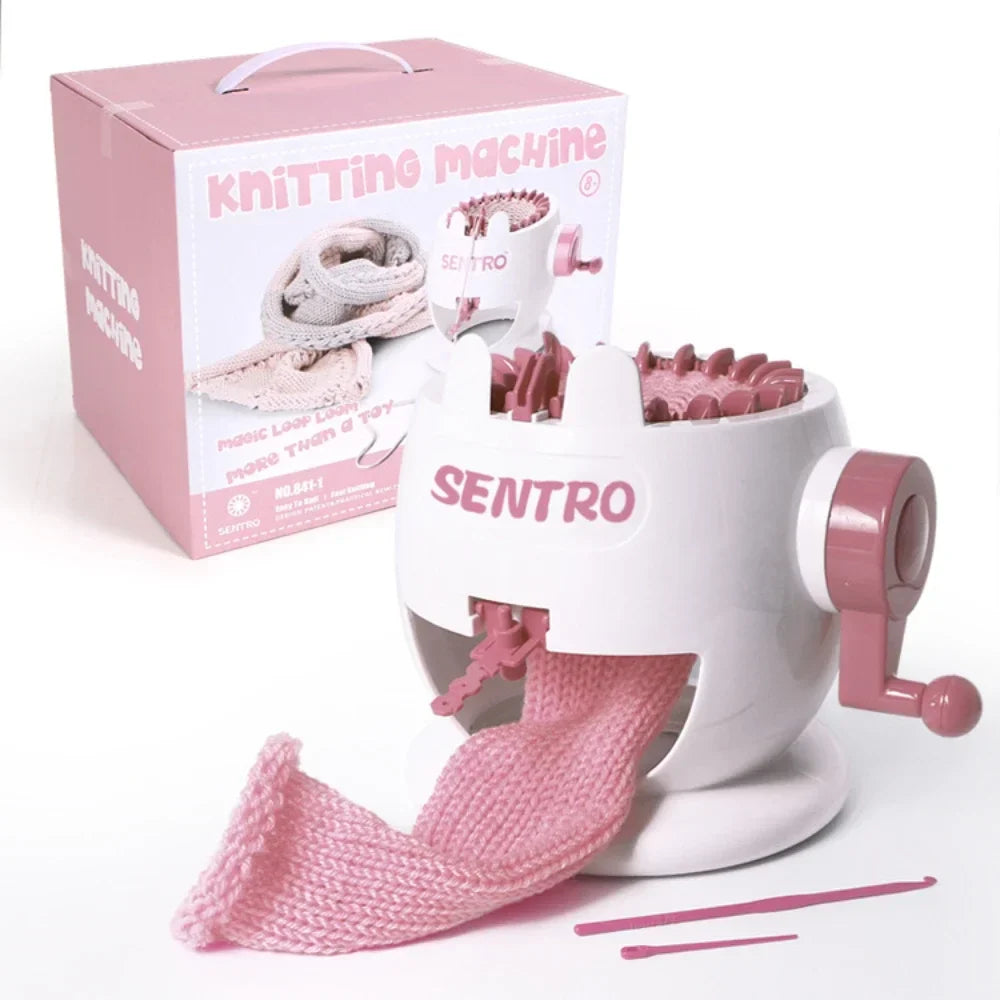 Luvikno | Strickolino Strikkemaskin | 22 Nålene | Automatisk Sirkulær Strikkesett for Nybegynnere & Voksne | Rask Strikker med Tilbehør