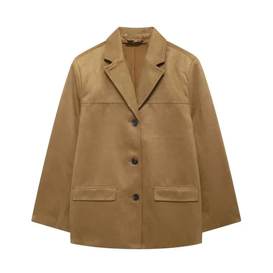 Luvik | Retro takki - Ruskea naisille