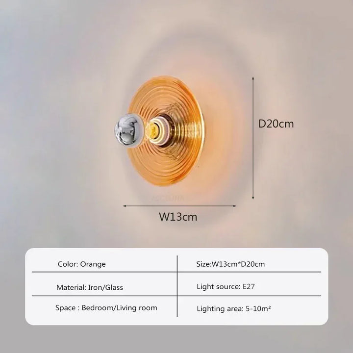 AquaGlow Vegglampe – LED-belysning med bølgemønster Luvikno