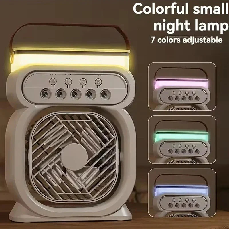 3i1 Air Cooler LED Nattlampe Luftfukter Vifte | Luvikno
