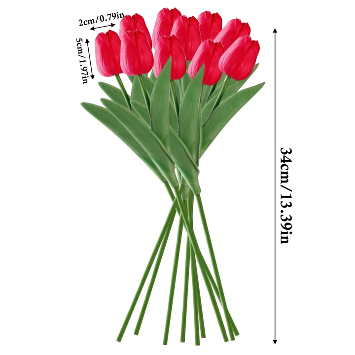 Livlig Vår Silke Blomsteroppsett - 10 Dels Sett Luvikno