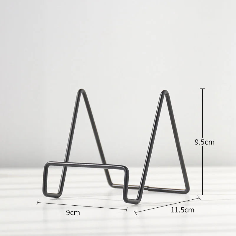 Luvikno | Iron Art Multi-Use Display Stand: Allsidig magasin-, servise-, bilde- og fotobokoppbevaringsstativ for boligtilbehør