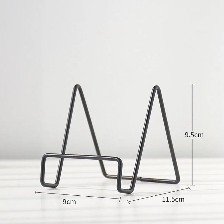 Luvikno | Iron Art Multi-Use Display Stand: Allsidig magasin-, servise-, bilde- og fotobokoppbevaringsstativ for boligtilbehør