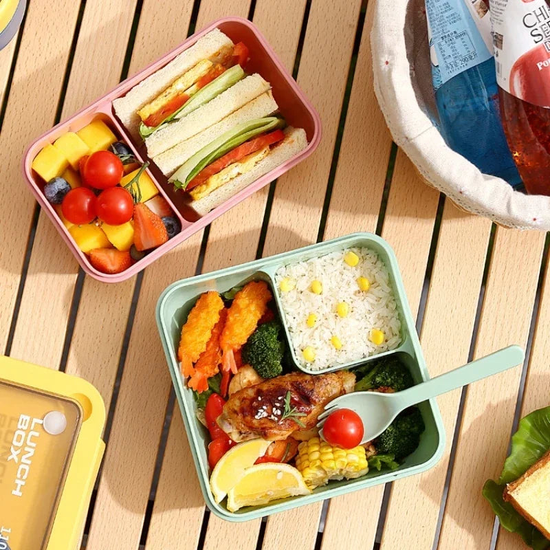 Bento matboks for på farten med bestikk | Luvikno