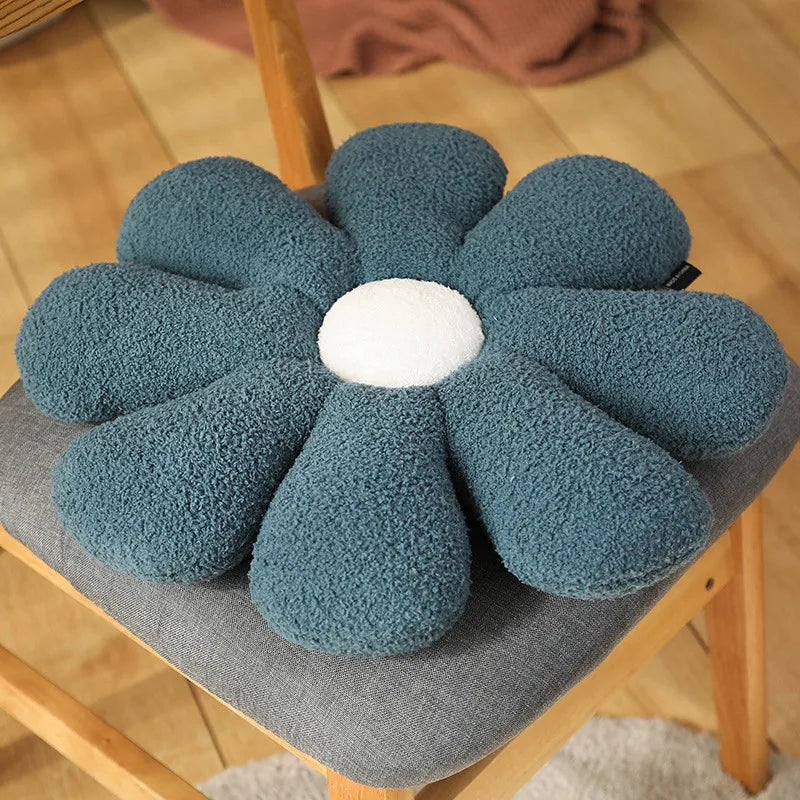 Boucle Plush Flower Cushion | Luvikno