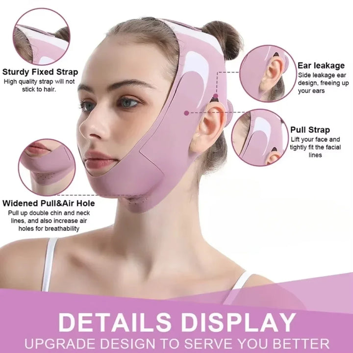 Luvikno | V-Lifting Maske FaceForm | 360° Ansiktsløfting | Pustende & Elastisk | For Kvinner & Menn