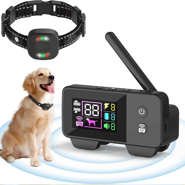 Ultimate Safety 1,574.8 fot Trådløst Hundegjerde System med Oppladbar, Vanntett Halsbånd Luvikno