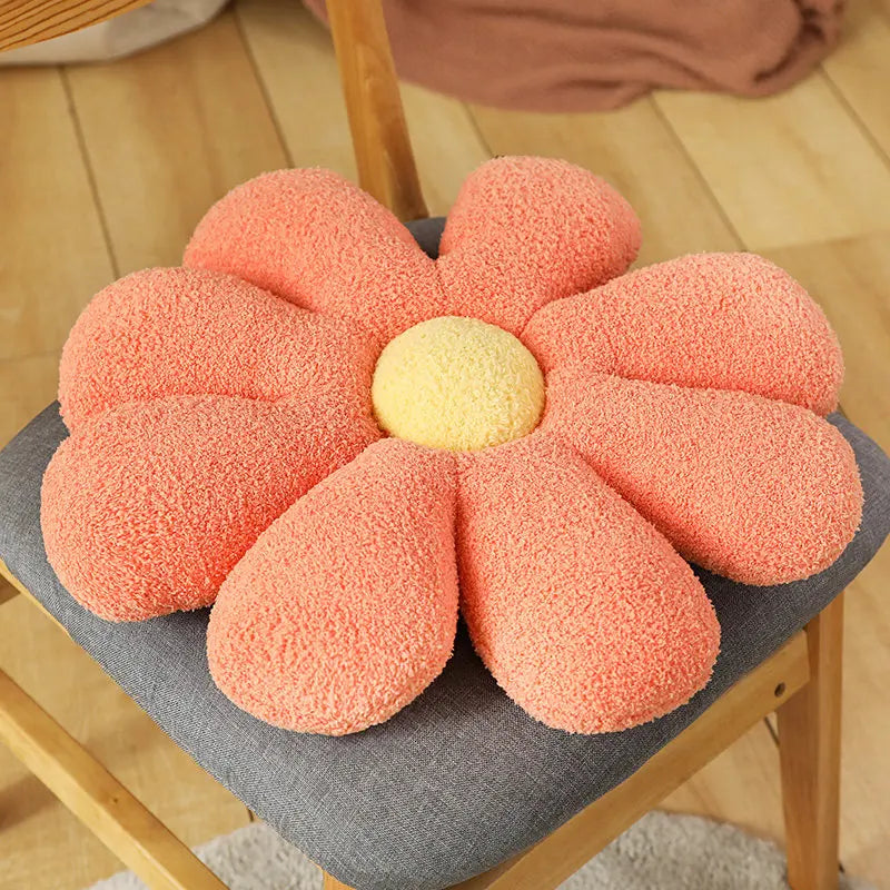 Boucle Plush Flower Cushion | Luvikno