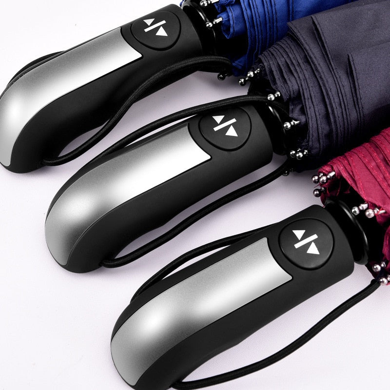 Vindresistent Anti-UV Automatisk Sleek Paraply | Luvikno