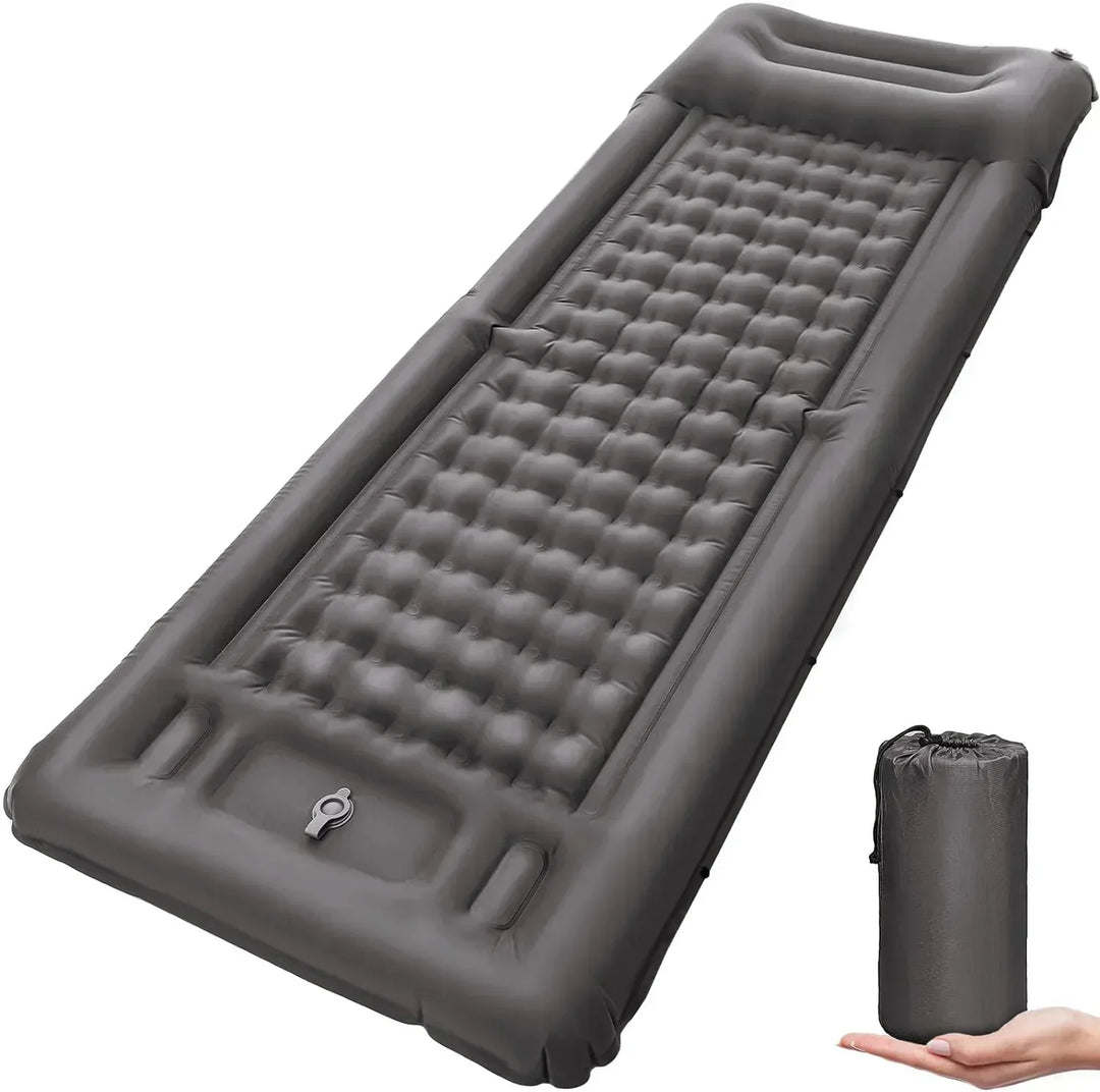 Luvikno | TrekBreeze Camping Liggeunderlag Selvinflaterende | 12 cm Tykk | Med Fotpumpe & Kan Koble Sammen | Ultralett & Vanntett
