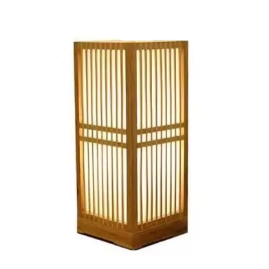 Zen-Inspirert Bambus Bordlampe for Soverom og Stue Luvikno