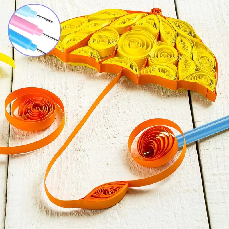 Quilling Paper Tool Set with Spalter Pen, Tweezers, Needle Plates, and Craft Accessories – 7, 6, or 12 Piece Kit Luvikno