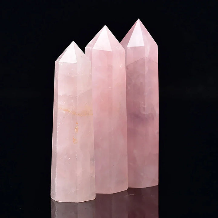 Luvikno | Krystall Obelisk Elaria | Naturlig Stein Healende Stein | For Meditasjon & Reiki | 4–8 cm