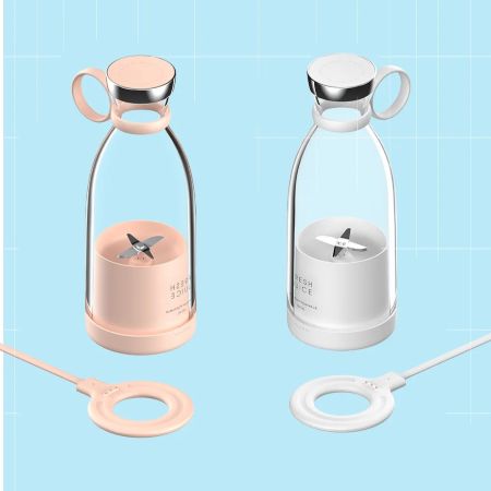 Bærbar Elektrisk Trådløs Juicer Blender – 350ML Reisevennlig Smoothie Maker Luvikno