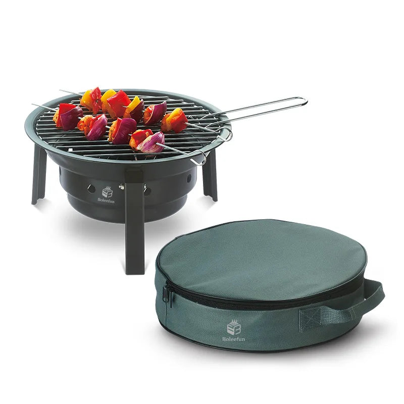 Bærbar Non-Stick Elite Adventure Campinggrill | Luvikno