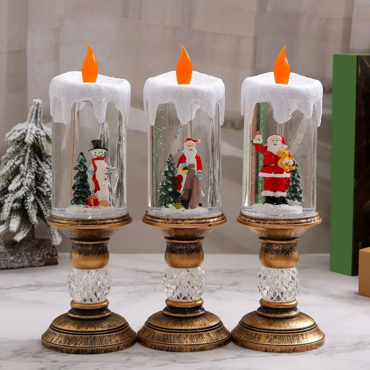 Crystal Echo Christmas Water Candle | Luvikno