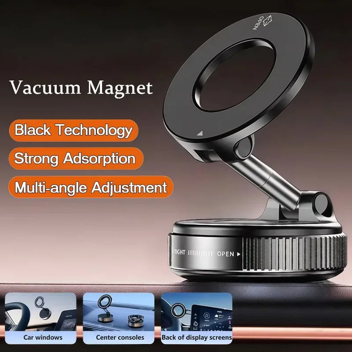 Magnetisk Telefonholder | Med Vakuum Sugekop | 360° Justerbar | Luvikno