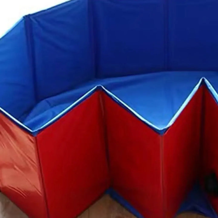 Sammenleggbar PVC hundepool med dreneringsventil Luvikno