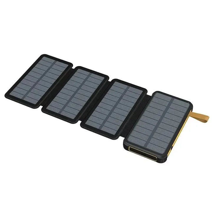 Luvikno | Solkraft-batteripakke SunCharge Fold | Sammenleggbart solpanel & USB-utgang | Vanntett & Utendørs Egnet | For telefon, camping & reise