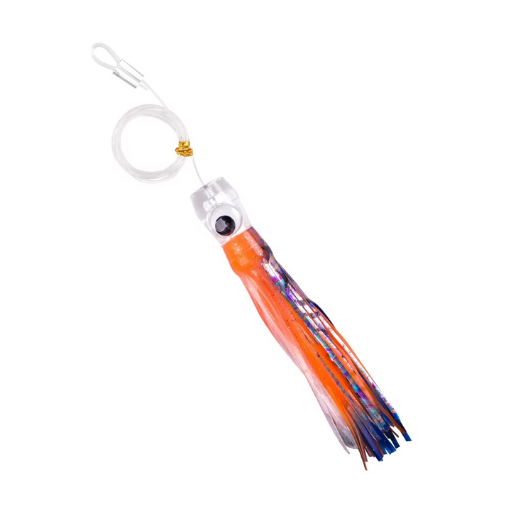 5pcs Rigged Trolling Skirt Tuna Lures for Mahi, Marlin, Shark and Wahoo – Big Game Saltwater Lures Luvikno