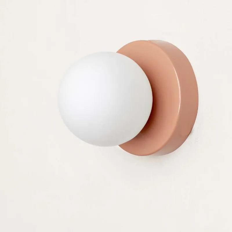 LumiGlobe - Moderne Vegglampe med Glassblokk i Mid-Century Stil Luvikno