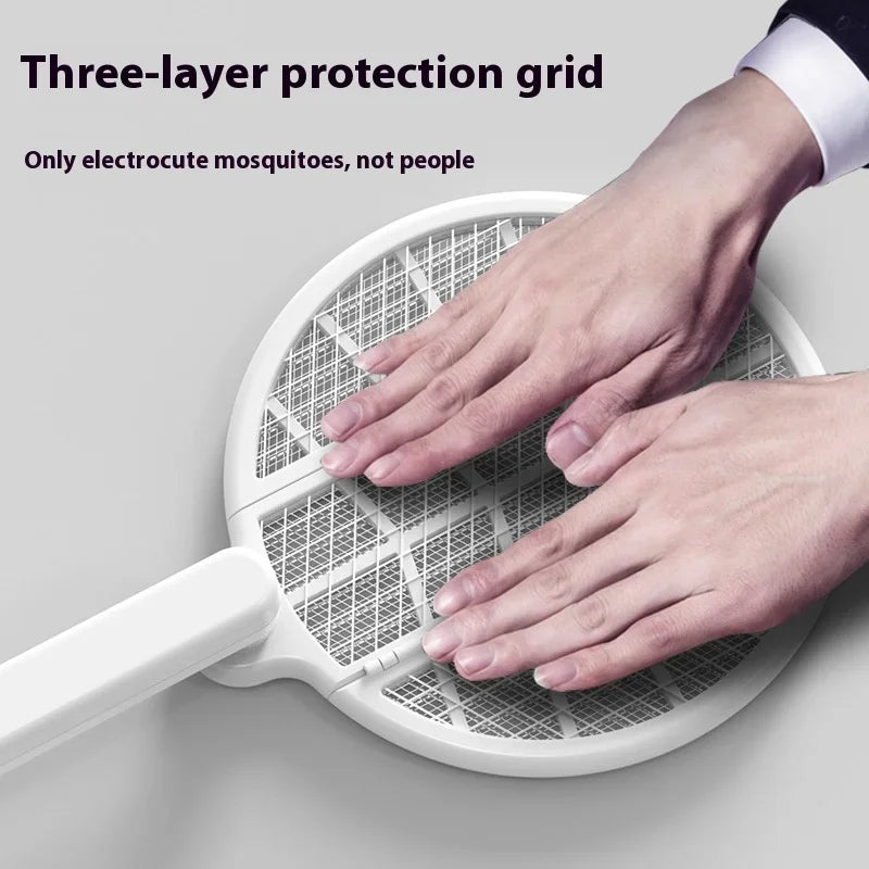 Foldbar Automatisk Lampe Mygg Zapper Racket | Luvikno