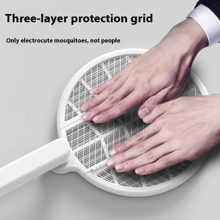 Foldbar Automatisk Lampe Mygg Zapper Racket | Luvikno