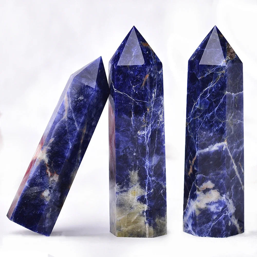 Luvikno | Krystall Obelisk Elaria | Naturlig Stein Healende Stein | For Meditasjon & Reiki | 4–8 cm