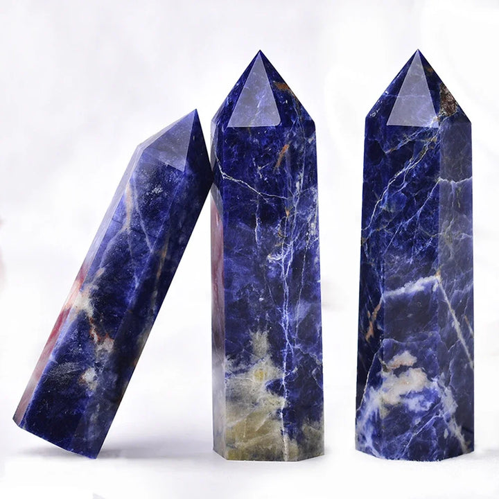 Luvikno | Krystall Obelisk Elaria | Naturlig Stein Healende Stein | For Meditasjon & Reiki | 4–8 cm
