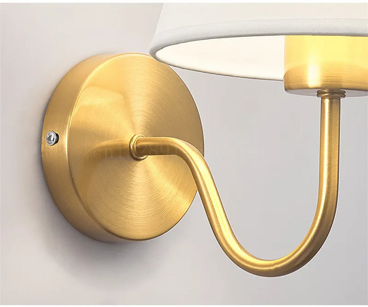 Luvikno | RusticGlow - Vegglampe av Stoff i Amerikansk Stil