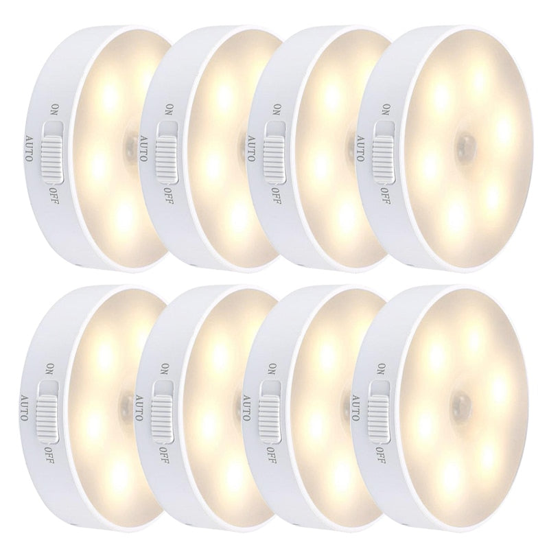 Sticky LED Bevegelsessensor Mini Nattlampe | Luvikno