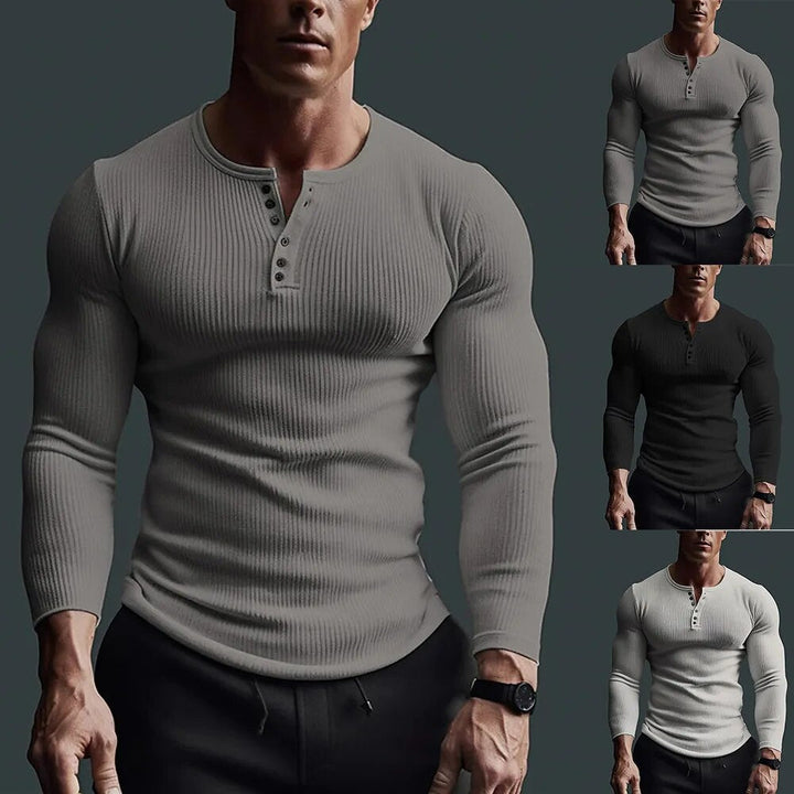 Luvik | Slim-Fit-Henley-Skjorte