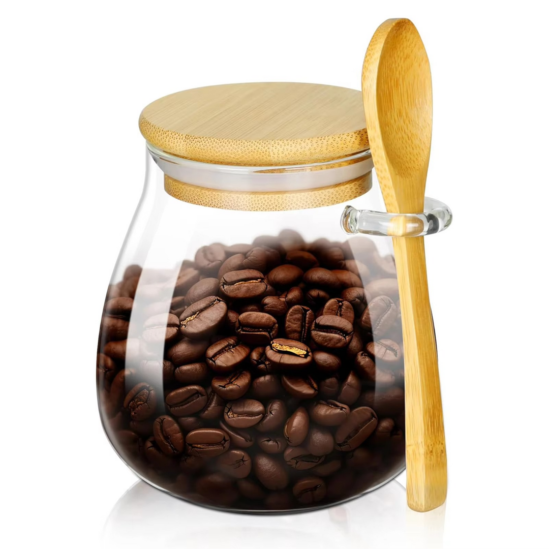 Premium Glass Airtight Canister with Sealed Lid for Kitchen Storage Luvikno