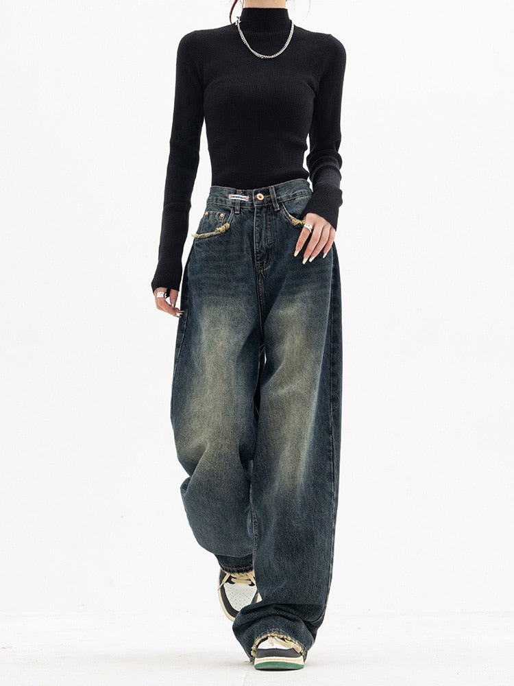 Luvik | Damer Vintage Baggy Bukse