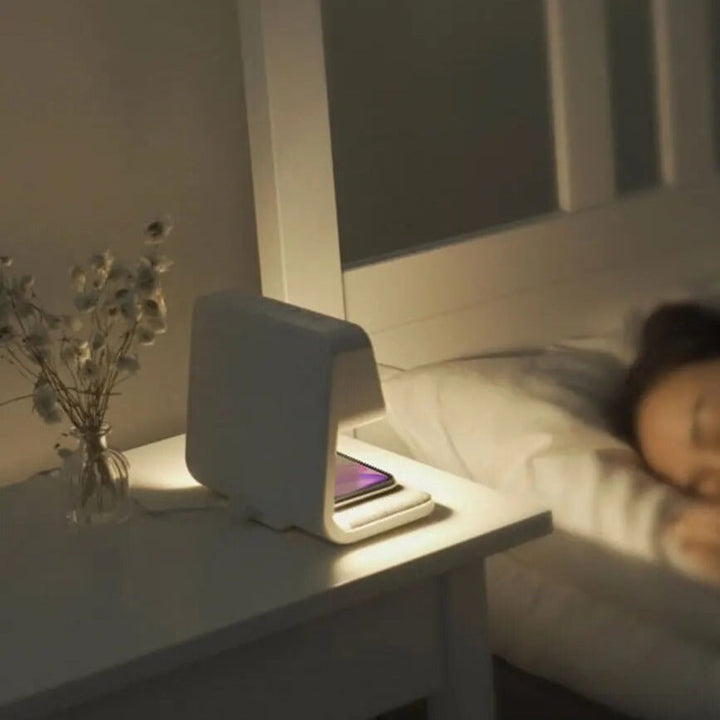 Lampe med klokke 3 i 1 | Luvikno