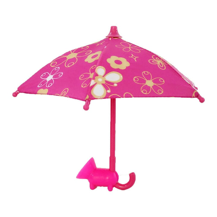 Telefon Parasol Solskjerm - Søt Mini Parasol for Telefon med Universell Justerbar Sugekopp Stativ | Luvikno