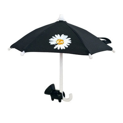 Telefon Parasol Solskjerm - Søt Mini Parasol for Telefon med Universell Justerbar Sugekopp Stativ | Luvikno