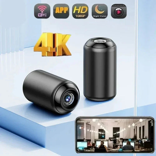 Mini 1080p trådløst innendørs sikkerhetskamera med natt syn og appkontroll Luvikno