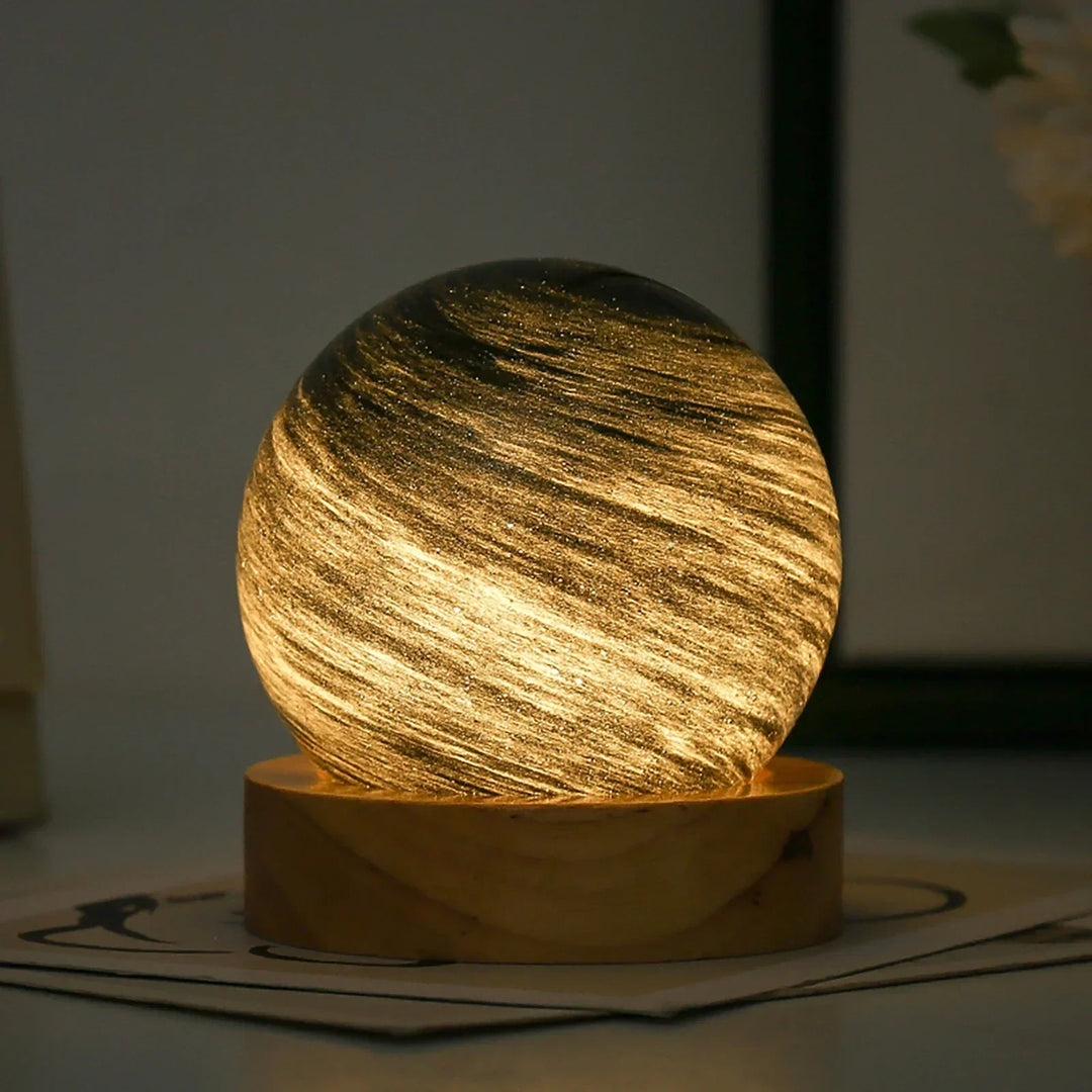 KosmosGlow - 3D Krystallplaneter Nattlampe | Luvikno
