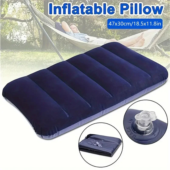 Luvikno | Oppblåsbar Reisepute 47x30 cm | Sammenleggbar & Lettvekts | AirNest Utendørs Luftpute for Camping & Luftreise