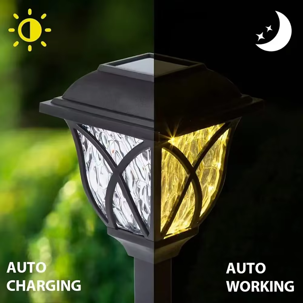 2-Pack Solcelledrevne LED Hagebelysning for Sti og Landskap Luvikno