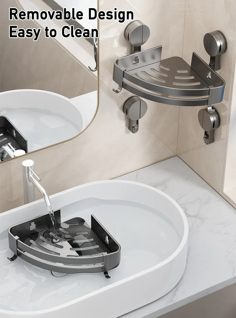 AquaGrip – Luksus Sugekop Badehylle uten boring Luvikno
