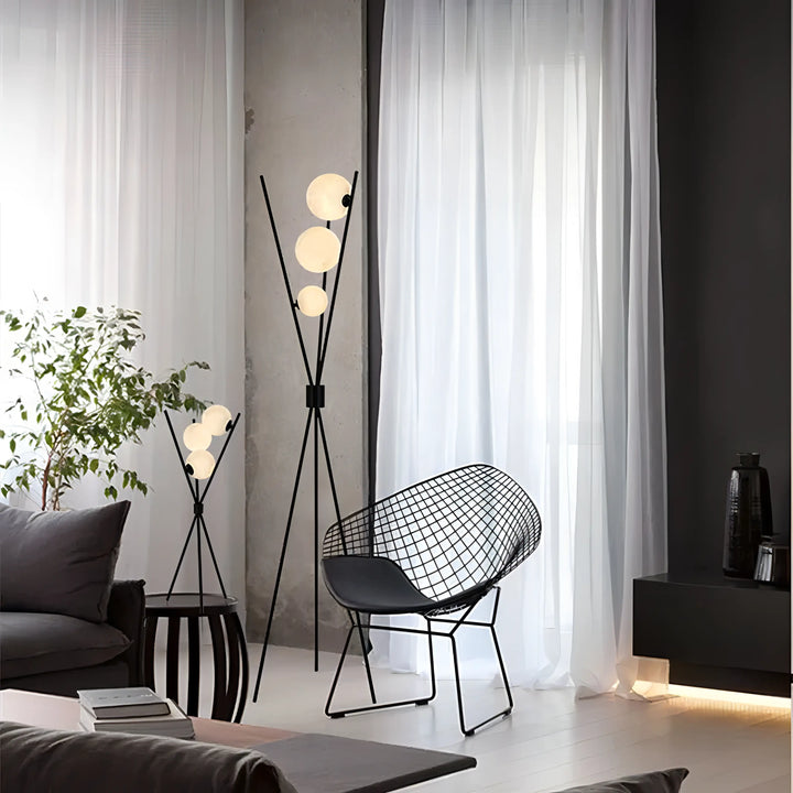 Mila - Stilig Minimalistisk Gulvlampe med Måne Design | Luvikno