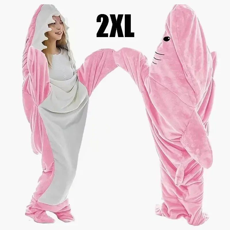 Snuggly Shark Koselig Hettegenser Epleteppe | Luvikno