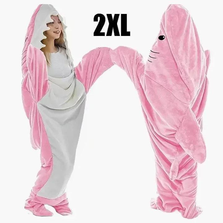Snuggly Shark Koselig Hettegenser Epleteppe | Luvikno