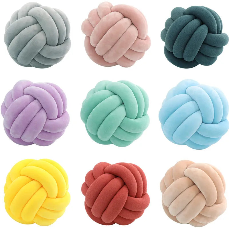 Plush Knot Cushion (Velour) | Luvikno