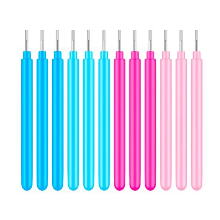 Quilling Paper Tool Set with Spalter Pen, Tweezers, Needle Plates, and Craft Accessories – 7, 6, or 12 Piece Kit Luvikno