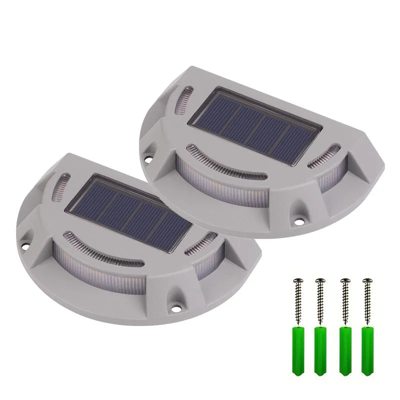 Luvikno | Lumivance Soltrinnlys 2-i-1 | Varmehvit & Kaldhvit | Vanntett IP65 | For Uteområder, Trapper, Stier & Innkjørsler