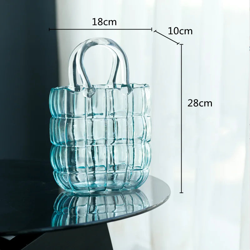 Glass Bag Vase | Luvikno