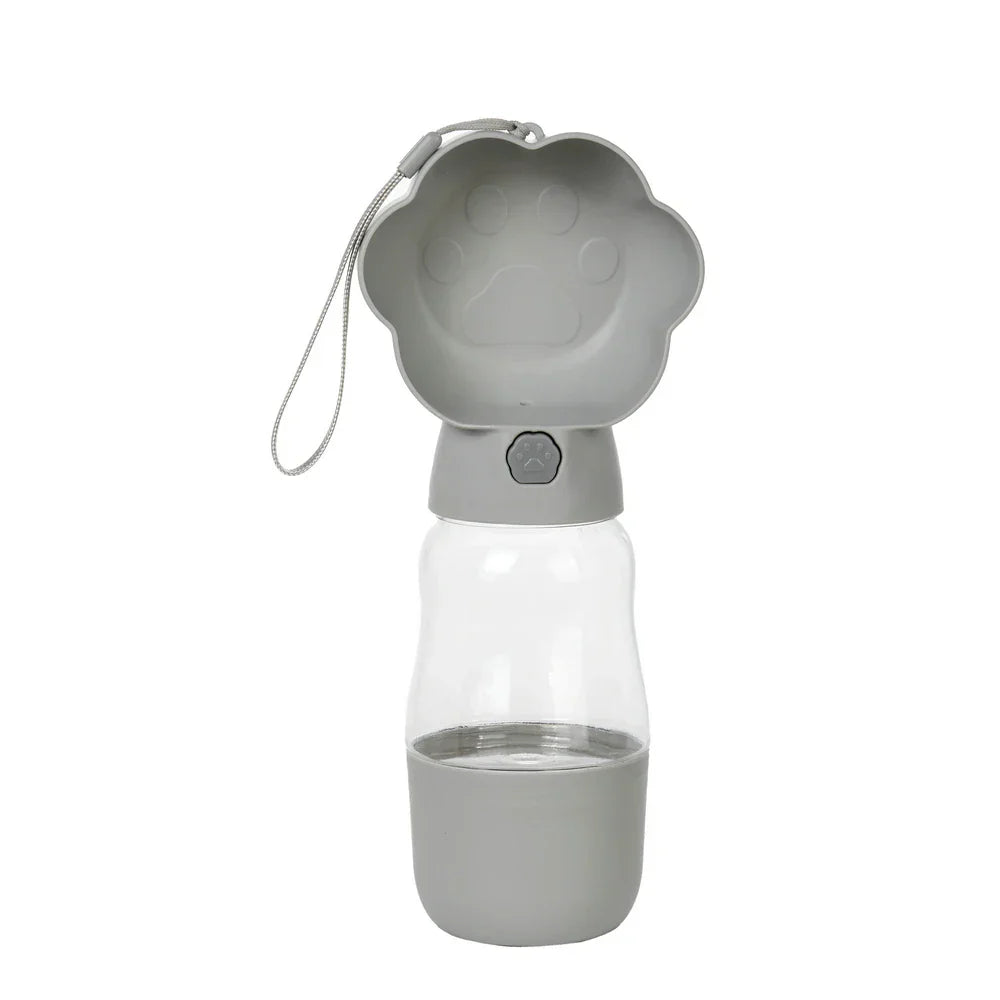 Luvikno | Droppa DuoBottle Drikkeflaske | 2-i-1 Vann- & Matdispenser for Hunder & Katter | Lekkesikker & Bærbar | 380 ml / 530 ml
